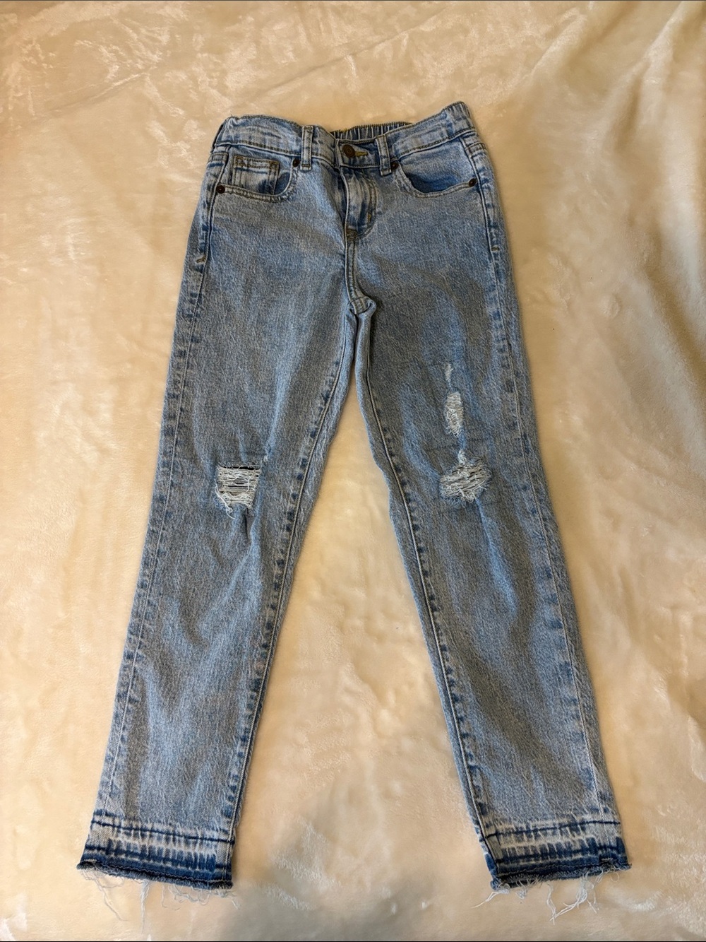 Cat & Jack Light Blue Distressed Kids Jeans